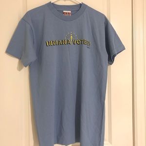 Vintage Bayside Indiana Votes campaign shirt